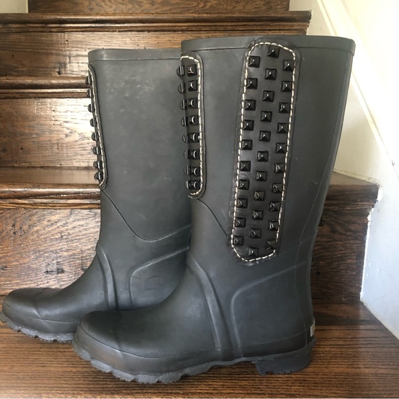 BCBG Max Azria Studded Rubber Rain Boot - Picture 3 of 9